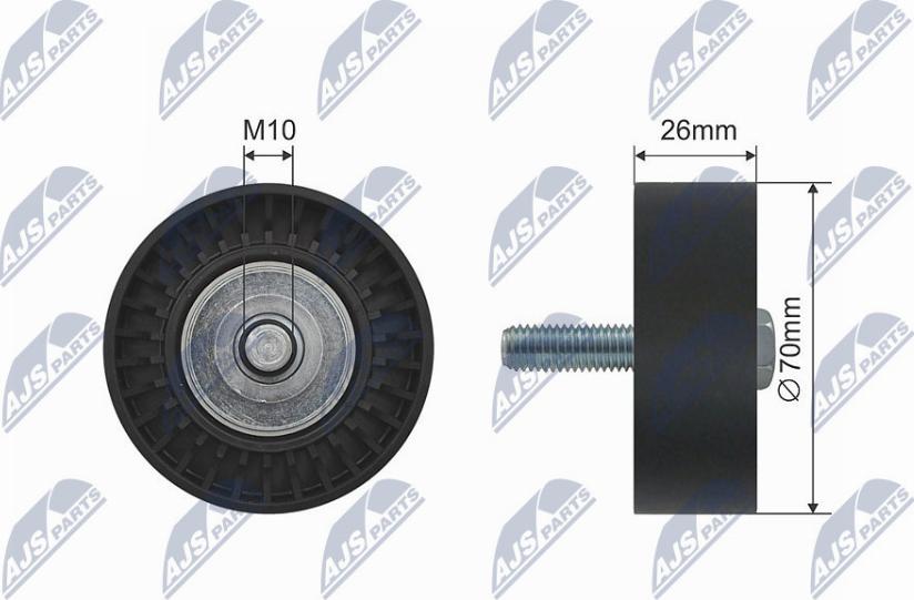 NTY RNK-FT-006 - Galoppino / Guidacinghia, Cinghia Poly-V autozon.pro