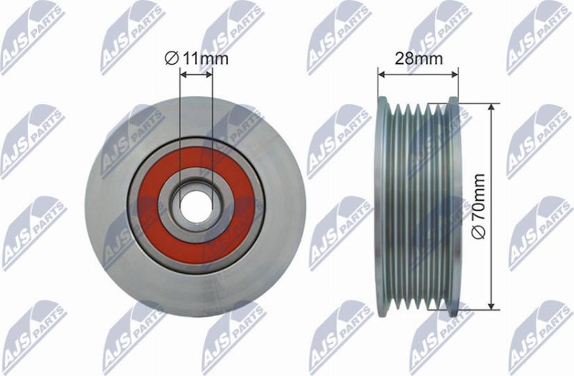 NTY RNK-MZ-019 - Galoppino / Guidacinghia, Cinghia Poly-V autozon.pro