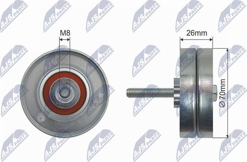 NTY RNK-MZ-014 - Galoppino / Guidacinghia, Cinghia trapezoidale autozon.pro