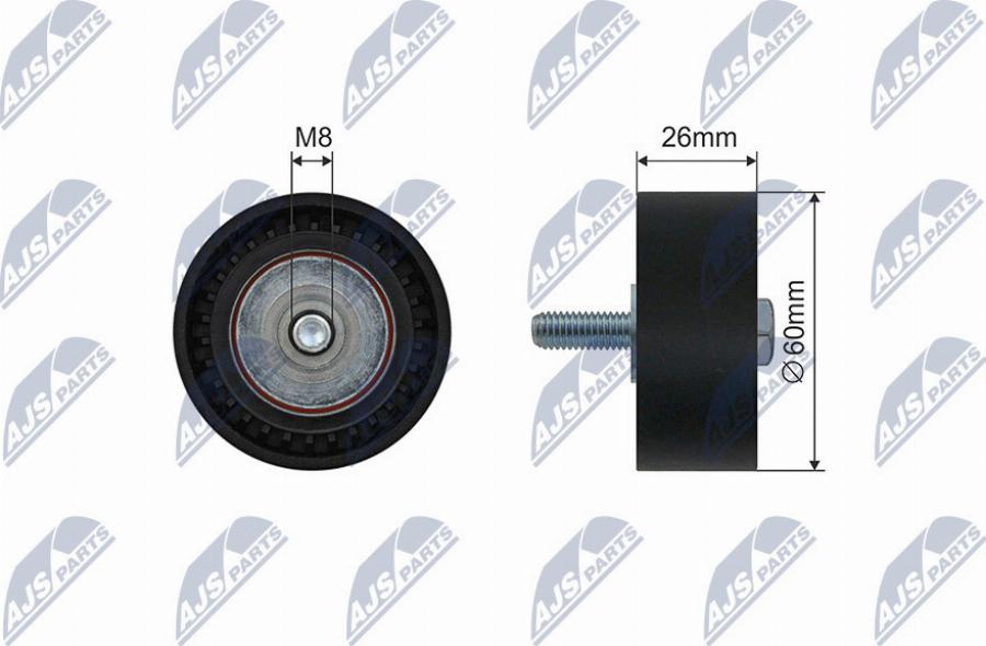 NTY RNK-PE-014 - Galoppino / Guidacinghia, Cinghia Poly-V autozon.pro