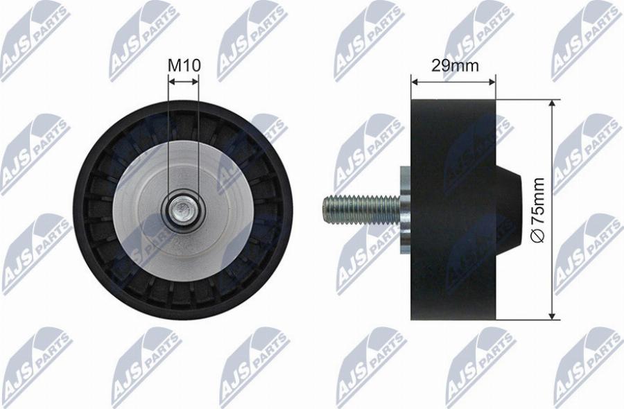 NTY RNK-VW-035 - Galoppino / Guidacinghia, Cinghia Poly-V autozon.pro