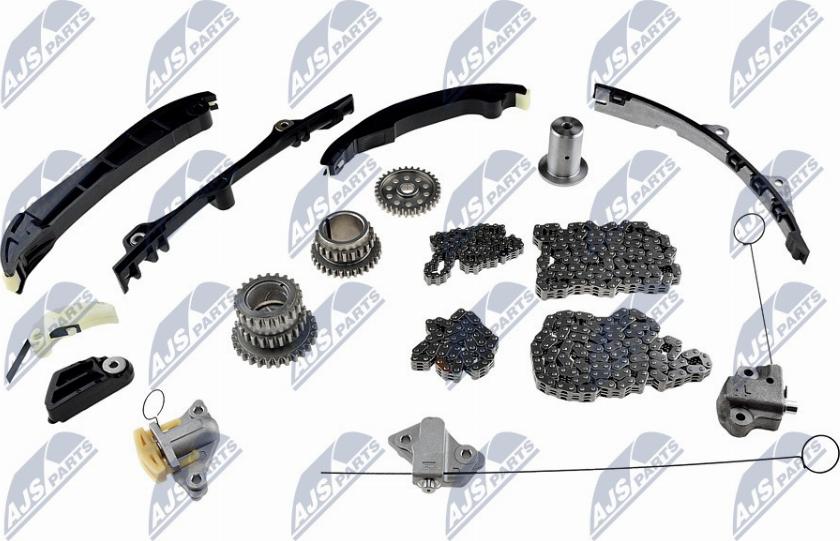 NTY RZR-CH-005 - Kit catena distribuzione autozon.pro