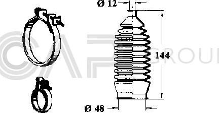 OCAP 0992875 - Kit soffietto, Sterzo autozon.pro