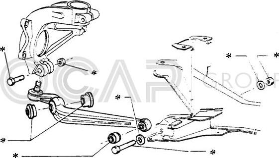 OCAP 0902205 - Kit braccio oscillante, Sospensione ruota autozon.pro