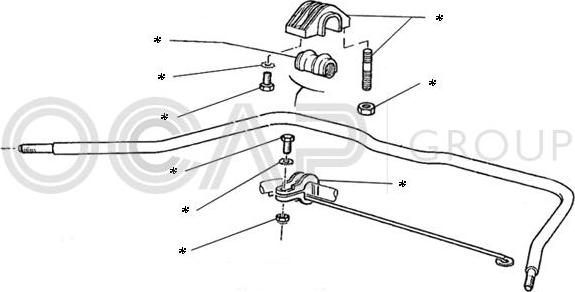 OCAP 0902206 - Kit riparazione, Barra accoppiamento stabilizzatore autozon.pro