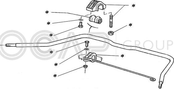 OCAP 0902208 - Kit riparazione, Barra accoppiamento stabilizzatore autozon.pro