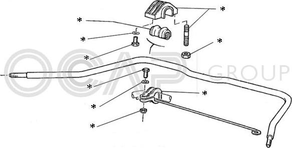 OCAP 0902207 - Kit riparazione, Barra accoppiamento stabilizzatore autozon.pro