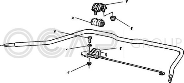 OCAP 0902224 - Kit riparazione, Barra accoppiamento stabilizzatore autozon.pro