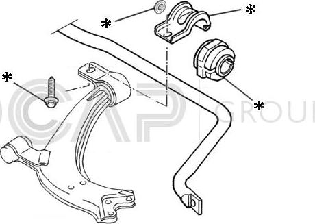 OCAP 0902221 - Kit riparazione, Barra accoppiamento stabilizzatore autozon.pro