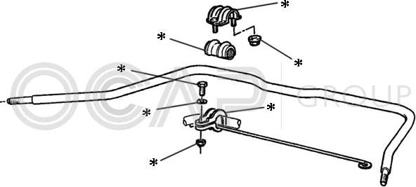 OCAP 0902223 - Kit riparazione, Barra accoppiamento stabilizzatore autozon.pro