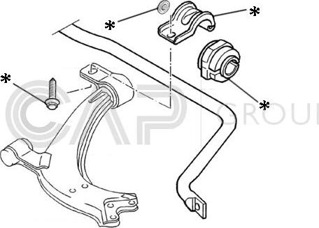 OCAP 0902222 - Kit riparazione, Barra accoppiamento stabilizzatore autozon.pro