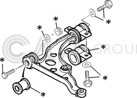 OCAP 0902276 - Kit braccio oscillante, Sospensione ruota autozon.pro