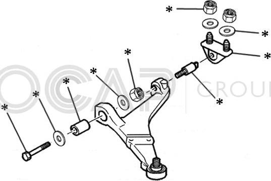 OCAP 0902270 - Kit braccio oscillante, Sospensione ruota autozon.pro