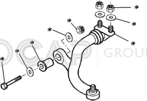 OCAP 0902271 - Kit braccio oscillante, Sospensione ruota autozon.pro