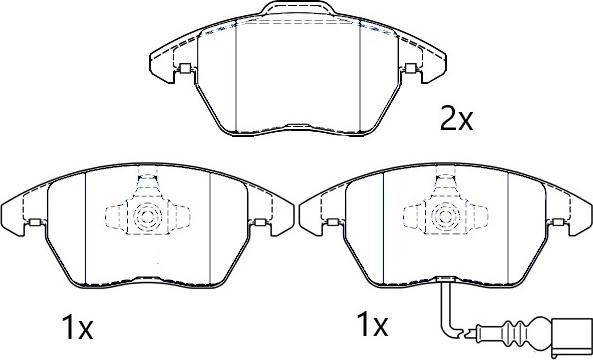 Omnicraft 2674694 - Kit pastiglie freno, Freno a disco autozon.pro