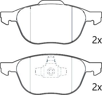 Omnicraft 2674698 - Kit pastiglie freno, Freno a disco autozon.pro