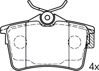 Omnicraft 2674704 - Kit pastiglie freno, Freno a disco autozon.pro