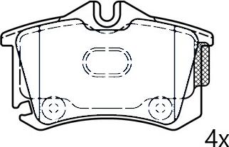 Omnicraft NAMJ2M007APAA - Kit pastiglie freno, Freno a disco autozon.pro