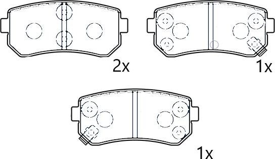 Omnicraft 2677795 - Kit pastiglie freno, Freno a disco autozon.pro