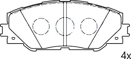 Omnicraft 2677755 - Kit pastiglie freno, Freno a disco autozon.pro