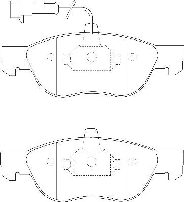 Omnicraft 2134902 - Kit pastiglie freno, Freno a disco autozon.pro