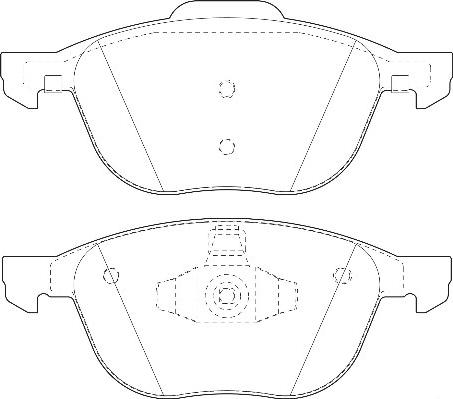 Omnicraft 2134858 - Kit pastiglie freno, Freno a disco autozon.pro