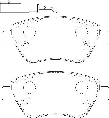 Omnicraft 2134886 - Kit pastiglie freno, Freno a disco autozon.pro