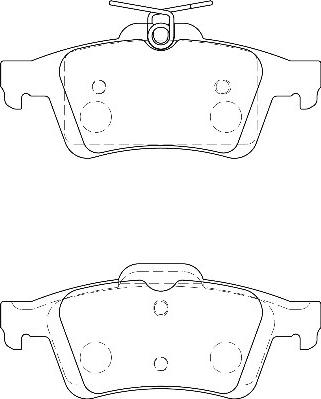 Omnicraft 2135611 - Kit pastiglie freno, Freno a disco autozon.pro