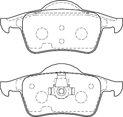 Omnicraft 2135676 - Kit pastiglie freno, Freno a disco autozon.pro