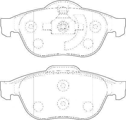 Omnicraft 2135126 - Kit pastiglie freno, Freno a disco autozon.pro