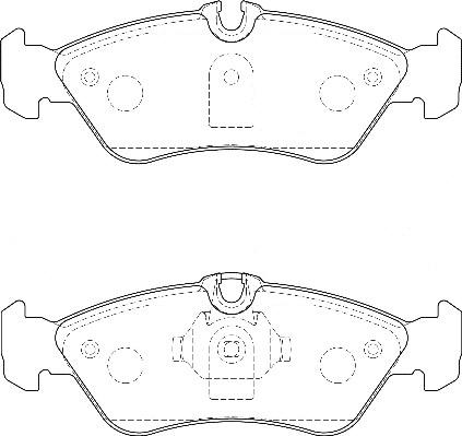 Omnicraft 2135704 - Kit pastiglie freno, Freno a disco autozon.pro