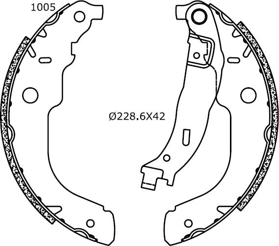 Omnicraft 2255654 - Kit ganasce freno autozon.pro