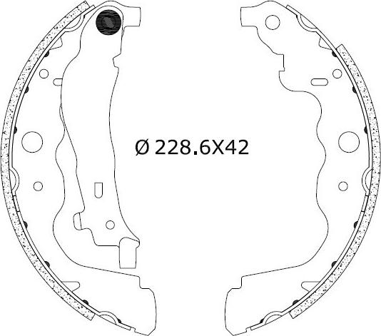 Omnicraft 2255662 - Kit ganasce freno autozon.pro