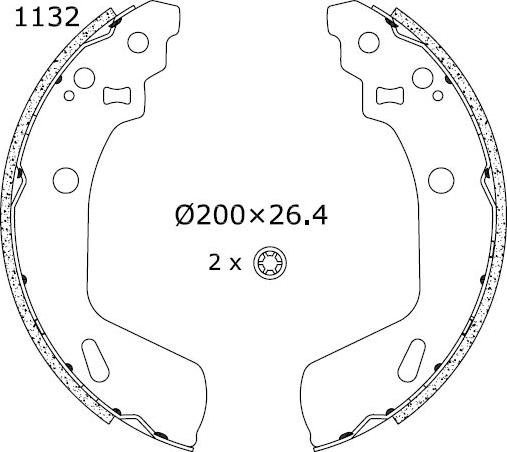 Omnicraft 2255855 - Kit ganasce freno autozon.pro