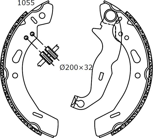 Omnicraft 2255819 - Kit ganasce freno autozon.pro