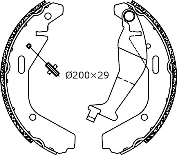 Omnicraft 2255871 - Kit ganasce freno autozon.pro