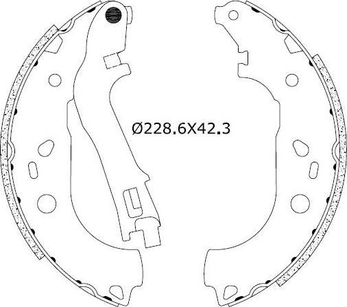 Omnicraft 2255795 - Kit ganasce freno autozon.pro