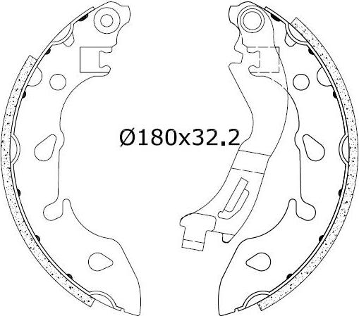 Omnicraft 2255793 - Kit ganasce freno autozon.pro