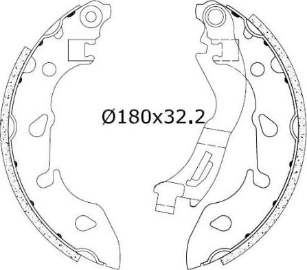 Omnicraft 2255736 - Kit ganasce freno autozon.pro