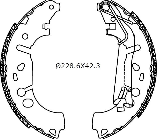 Omnicraft 2255730 - Kit ganasce freno autozon.pro