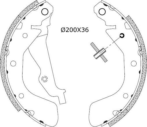 Omnicraft 2255776 - Kit ganasce freno autozon.pro