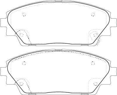 Omnicraft QBR124 - Kit pastiglie freno, Freno a disco autozon.pro