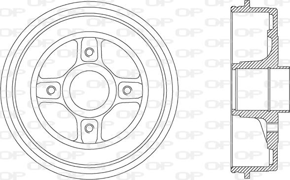 Open Parts BAD9041.30 - Tamburo freno autozon.pro