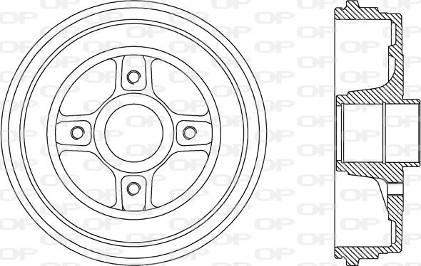 Open Parts BAD9069.30 - Tamburo freno autozon.pro