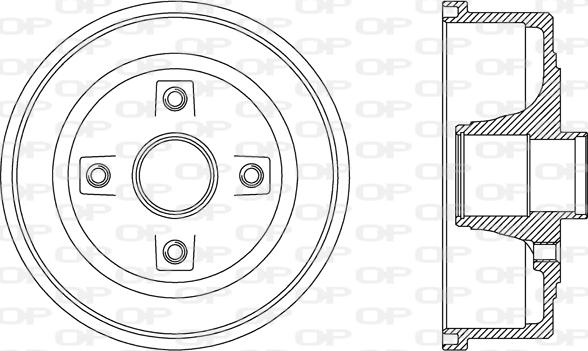 Open Parts BAD9061.30 - Tamburo freno autozon.pro