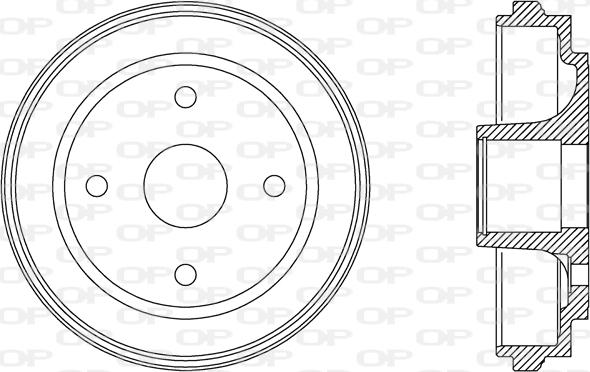 Open Parts BAD9063.30 - Tamburo freno autozon.pro