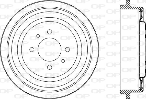 Open Parts BAD9067.20 - Tamburo freno autozon.pro