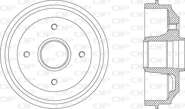 Open Parts BAD9009.30 - Tamburo freno autozon.pro