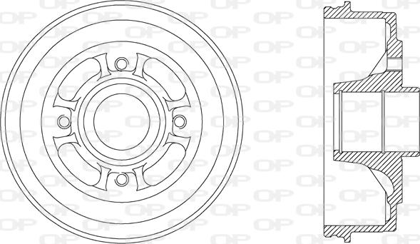 Open Parts BAD9006.30 - Tamburo freno autozon.pro