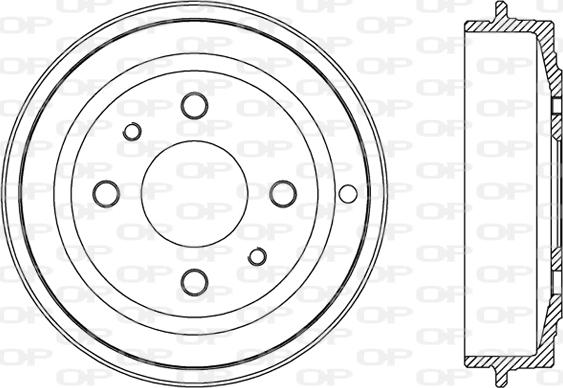 Open Parts BAD9001.10 - Tamburo freno autozon.pro